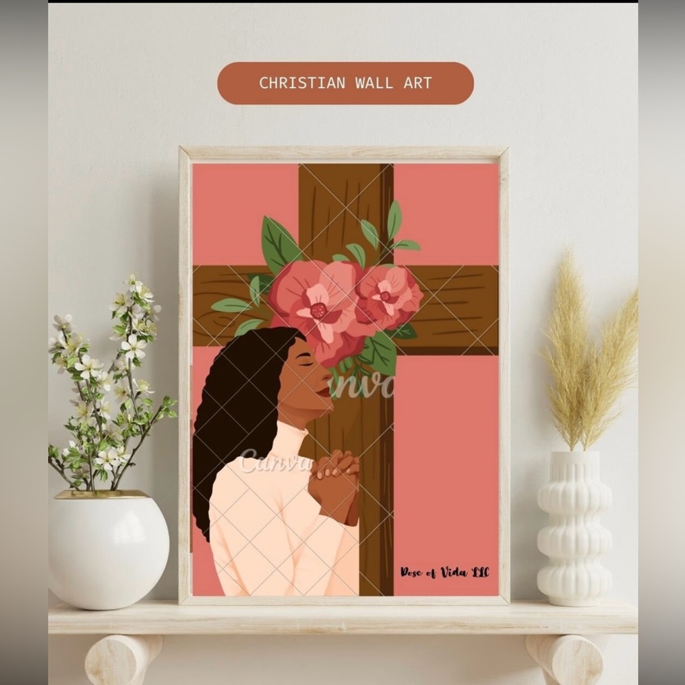 *NOT FOR SALE HERE* LOOK AT DESCRIPTION* Christian Woman Wall Art Wall Decor ✝️